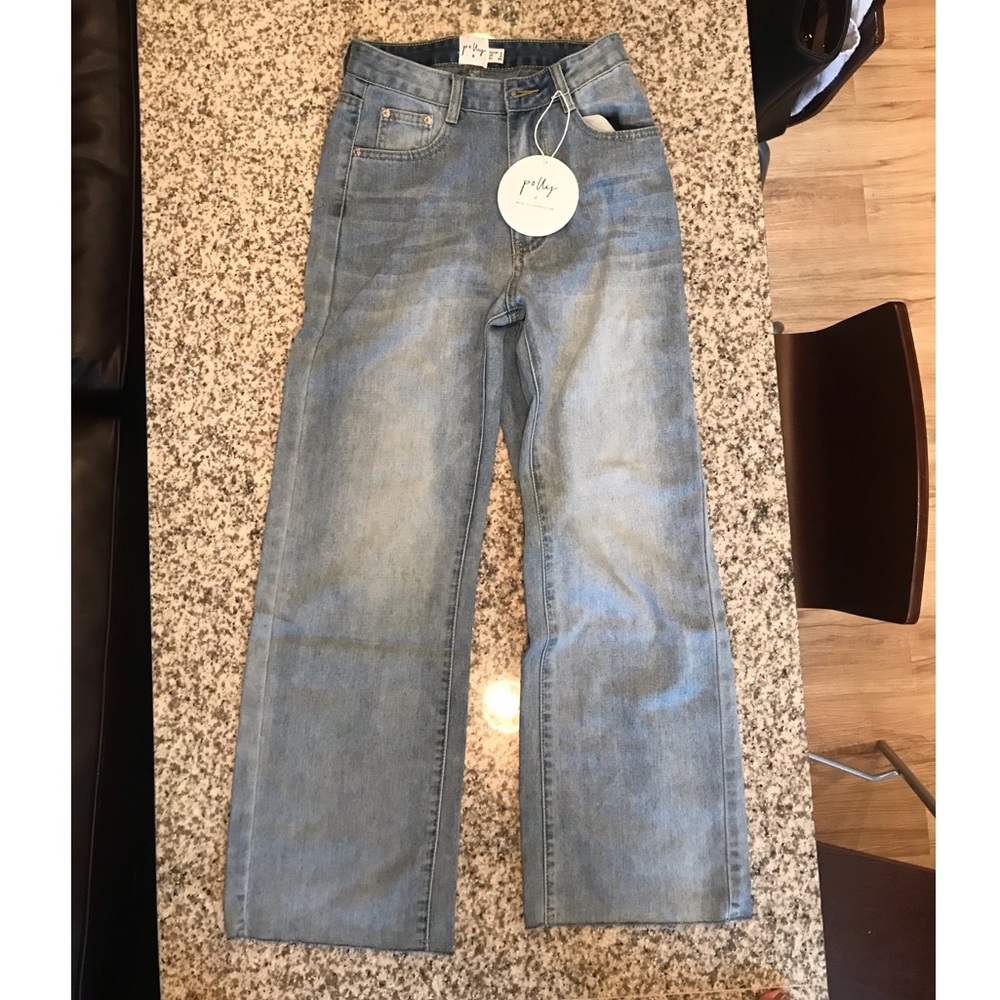 Princess Polly Vintage Flare Light Wash Jeans